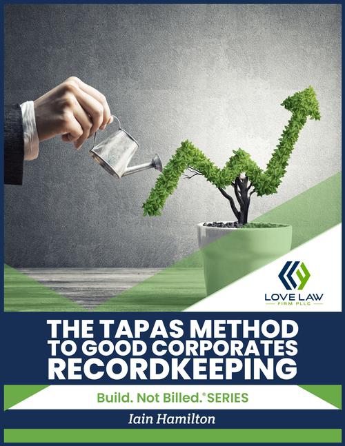 TAPAS Method of Corporate Recordkeeping