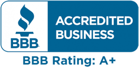 Logo Recognizing LOVE LAW FIRM PLLC's affiliation with Better Business Bureau